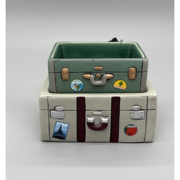 Scentsy Full Wax Warmer - Bon Voyage Travel Suitcase Working Melt 5" - Picture 1 of 14